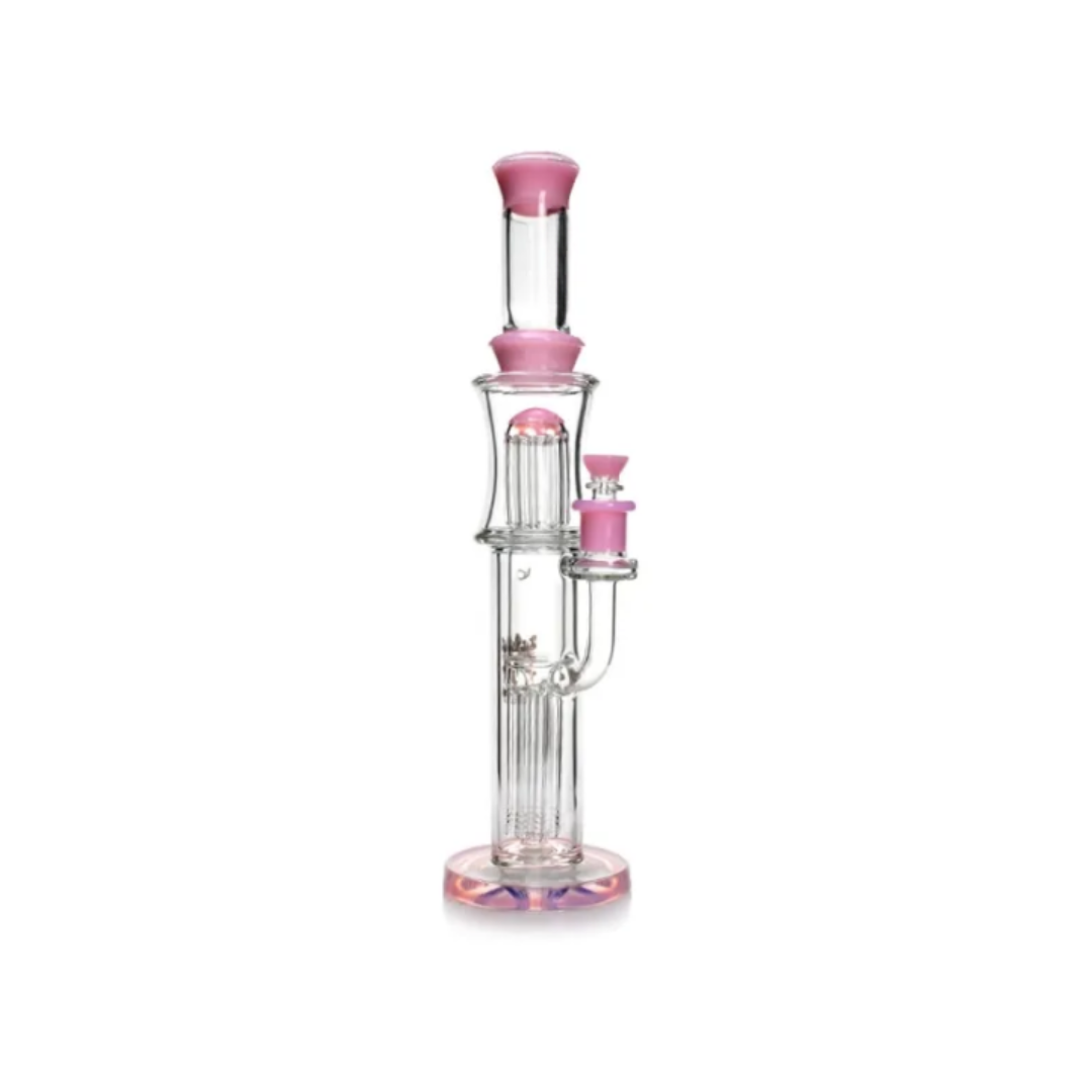 Incycler Bong With Reinforced 10 Arm Perc & 8 Arm Perc 16.5 Inches