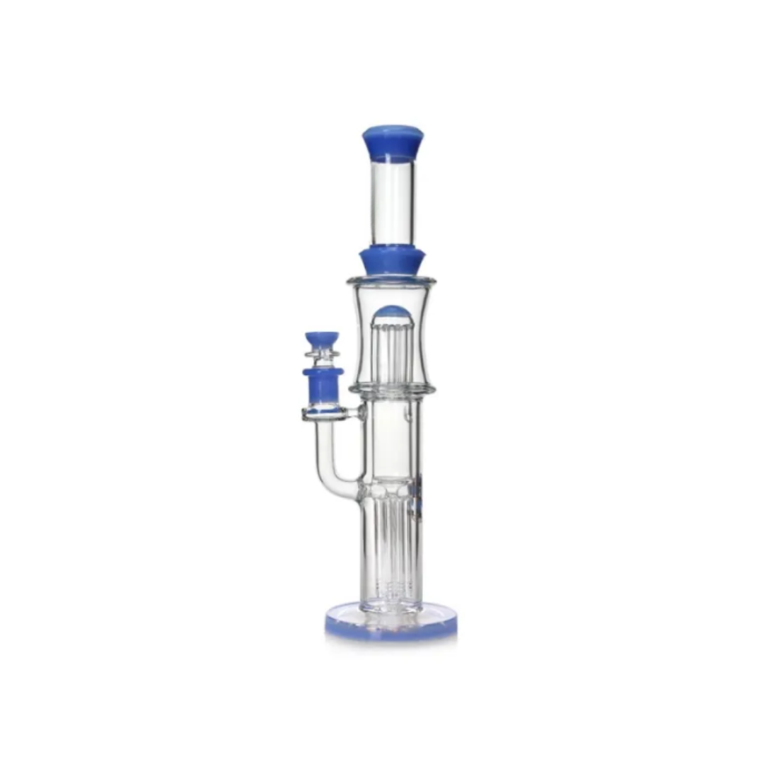 Incycler Bong With Reinforced 10 Arm Perc & 8 Arm Perc 16.5 Inches