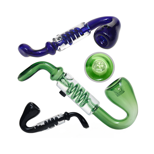 7.2 Inches Sherlock Pipe With Freezable Coil & 5-hole Screen